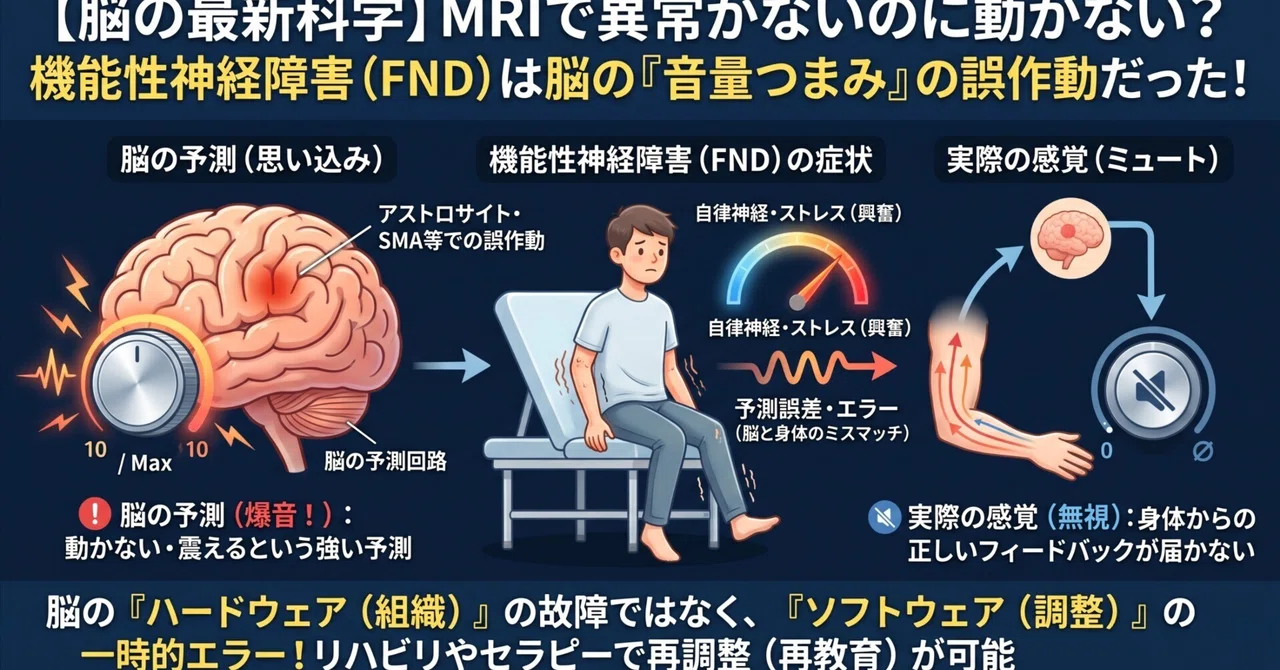 [Latest Brain Science] Can't move your limbs despite normal MRI results ...