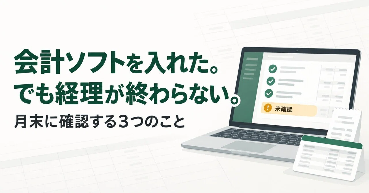 I installed accounting software. But my bookkeeping is never finished ...