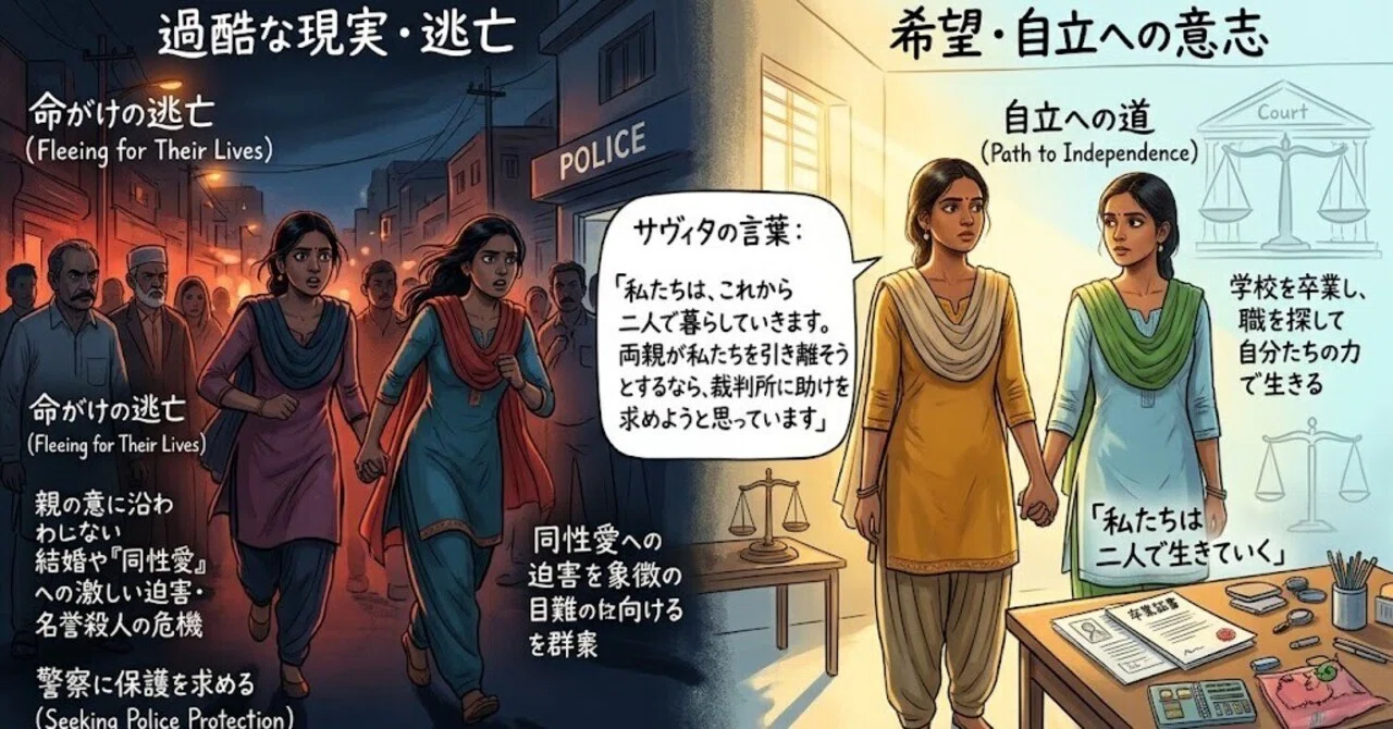 手に手を取って駆け落ちした少女二人が警察署を避難先に選んだ理由（インド）｜ミッキー大槻