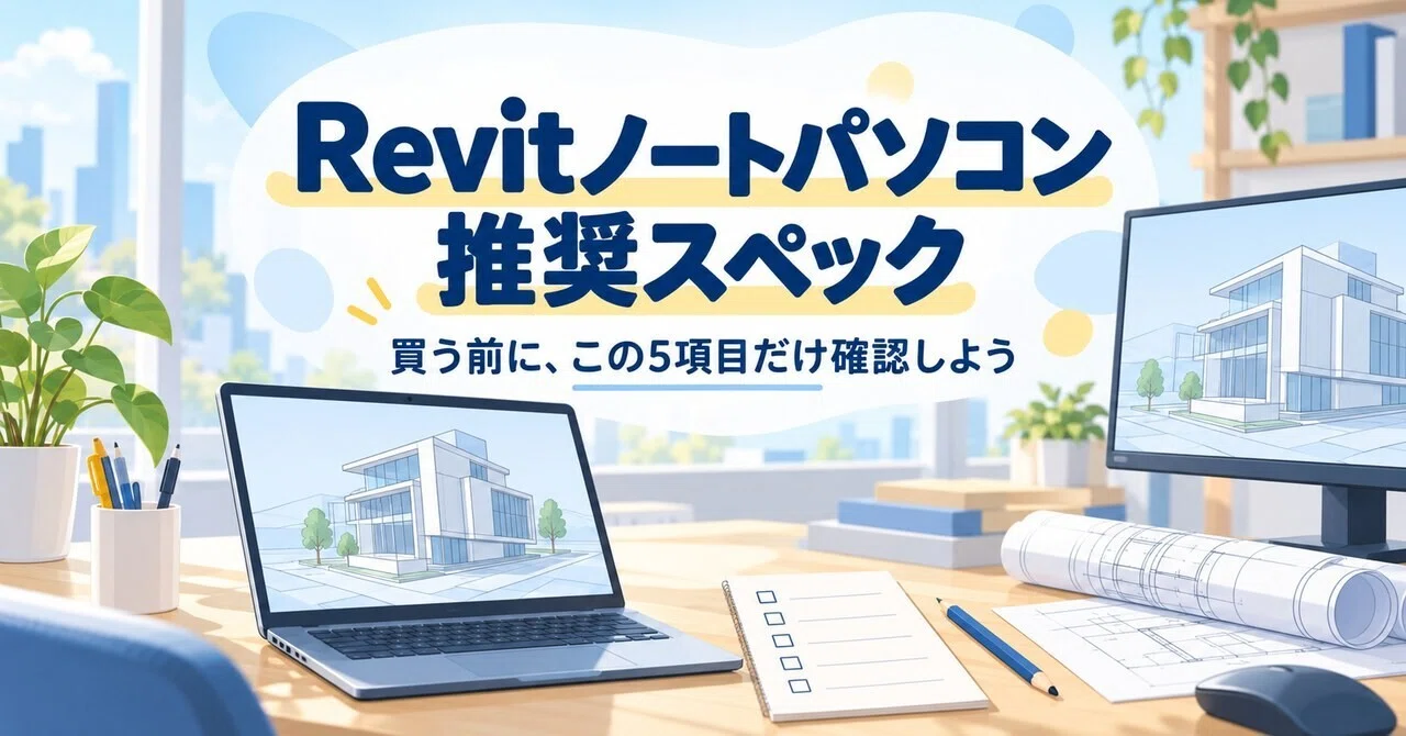 Revit 노트북 권장 사양｜구매 전 확인해야 할 5가지 항목｜中古パソコン屋のナベキンファクトリー
