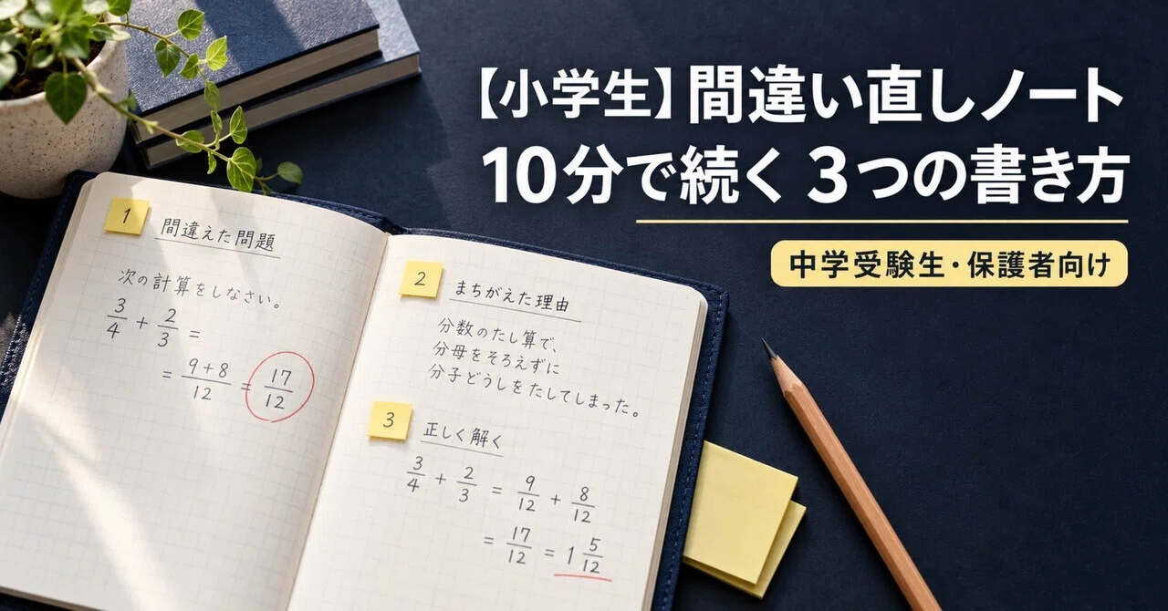 [Elementary School Students] Error Correction Notebook | 3 Ways to Keep ...