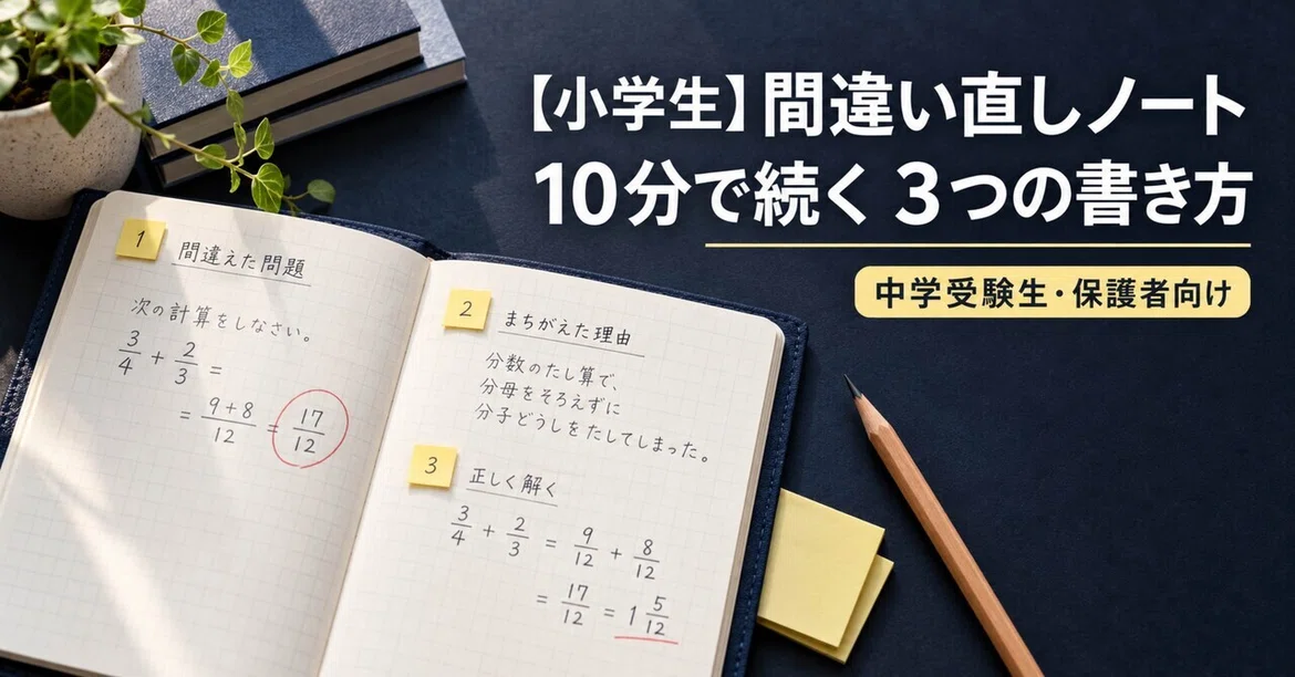 [Elementary School Students] Error Correction Notebook | 3 Ways to Keep ...