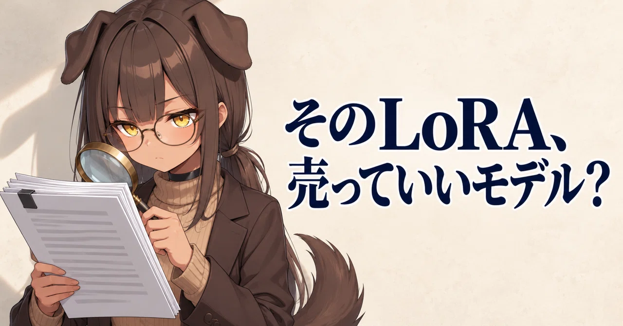 【AI副業の罠】LoRAを売って稼ぐなら「MOSS-Image」一択の理由とライセンスの読み方
