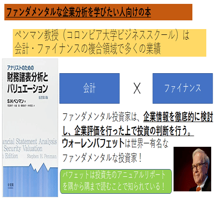 ペンマン「財務諸表分析とバリュエーション」:ファンダメンタル分析の