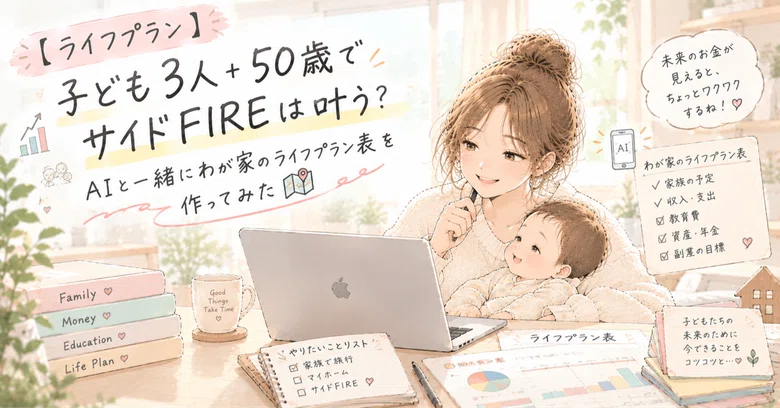[Life Plan] Can I achieve Side FIRE with 3 children at age 50? I tried ...