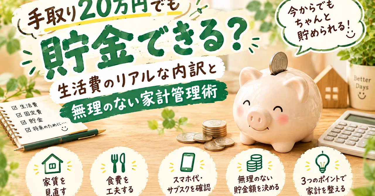 [Can you save money with a take-home pay of 200,000 yen?] A realistic ...