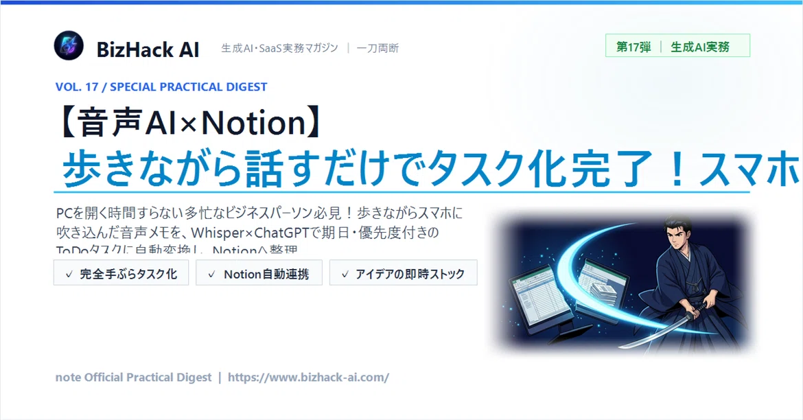 [Voice AI x Notion] Complete task creation just by talking while ...