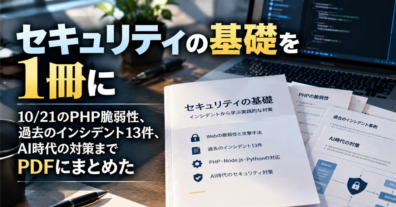 Security Basics in One Book: Summarizing the October 21st PHP ...