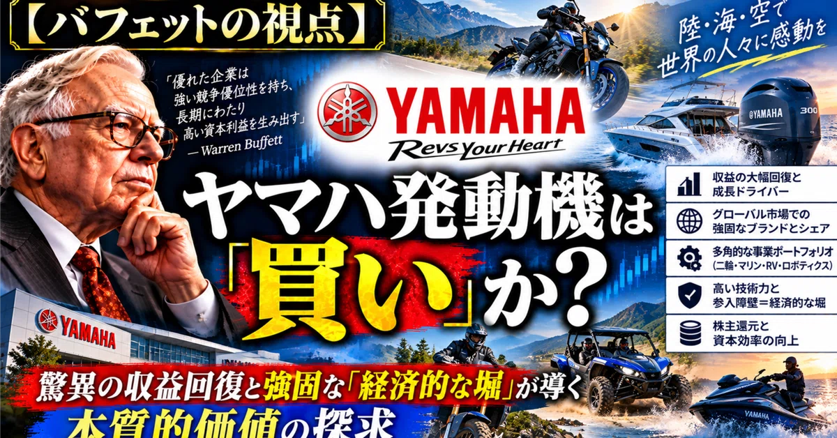 [Buffett's Perspective] Is Yamaha Motor a 'Buy'? — Exploring Intrinsic ...