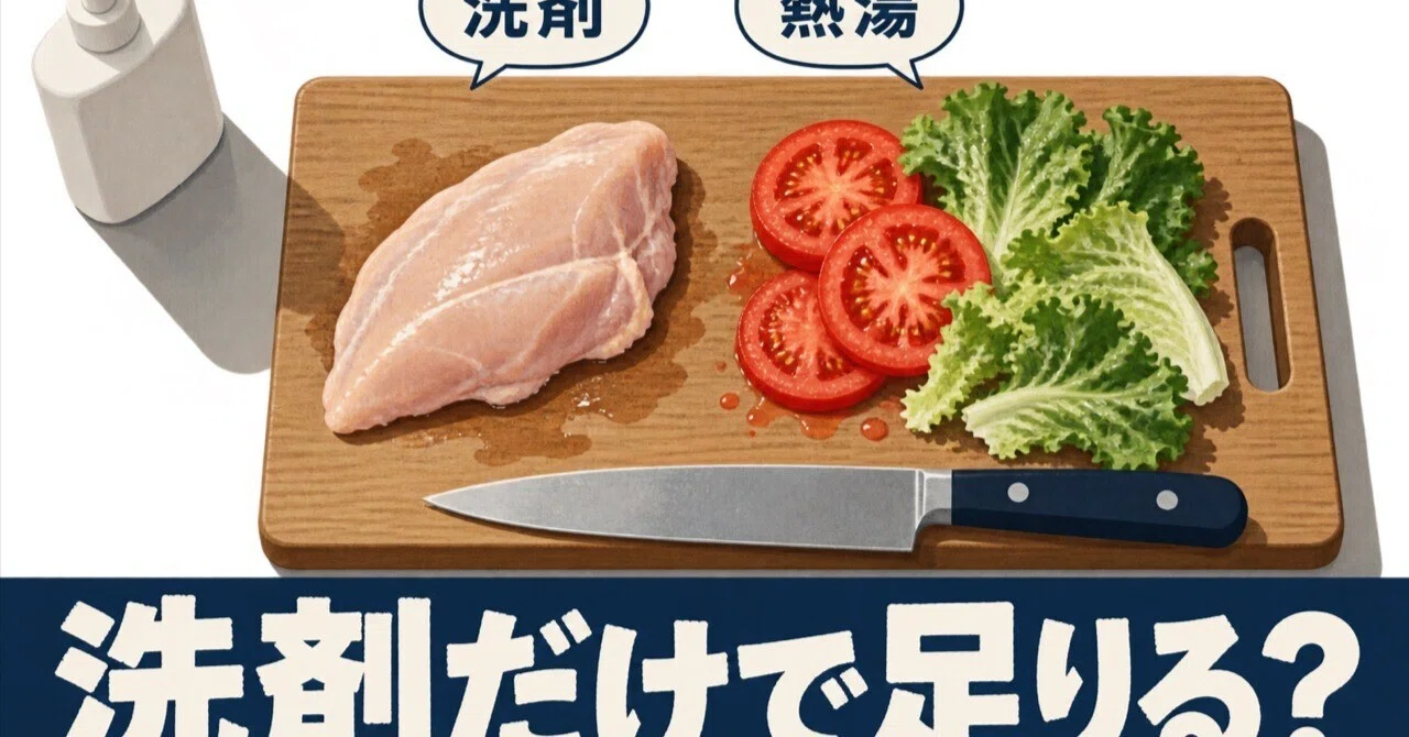 Is washing a cutting board used for raw meat with detergent enough ...