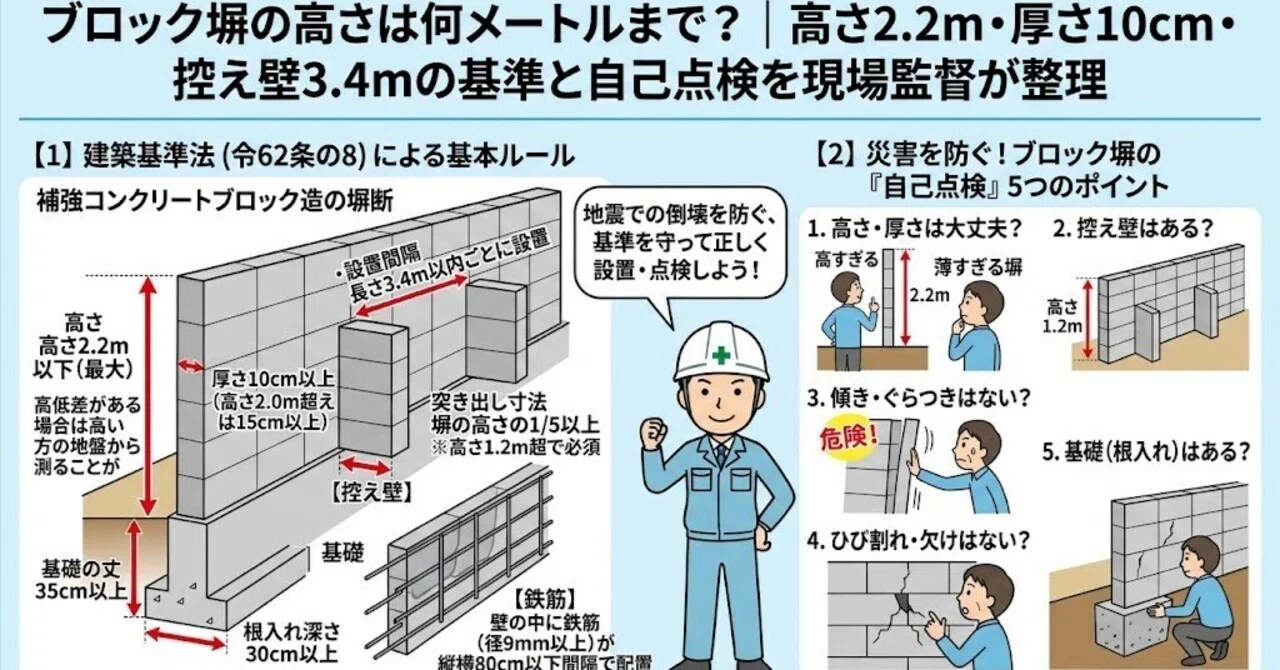 Building Standards List What is the Maximum Height for Block Walls? | A Site Supervisor's Guide ...