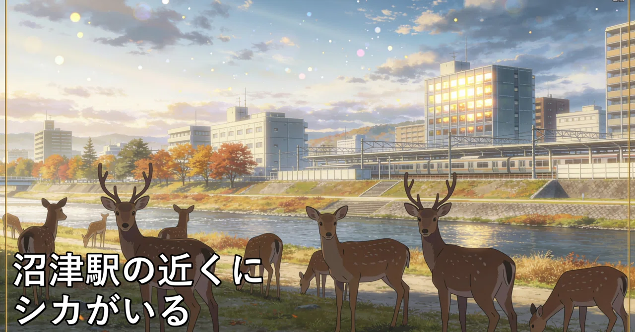 There are deer near Numazu Station｜TAKUMI.T