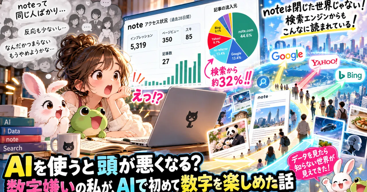 Is note a boring, closed world? When I, who hate numbers, analyzed it ...