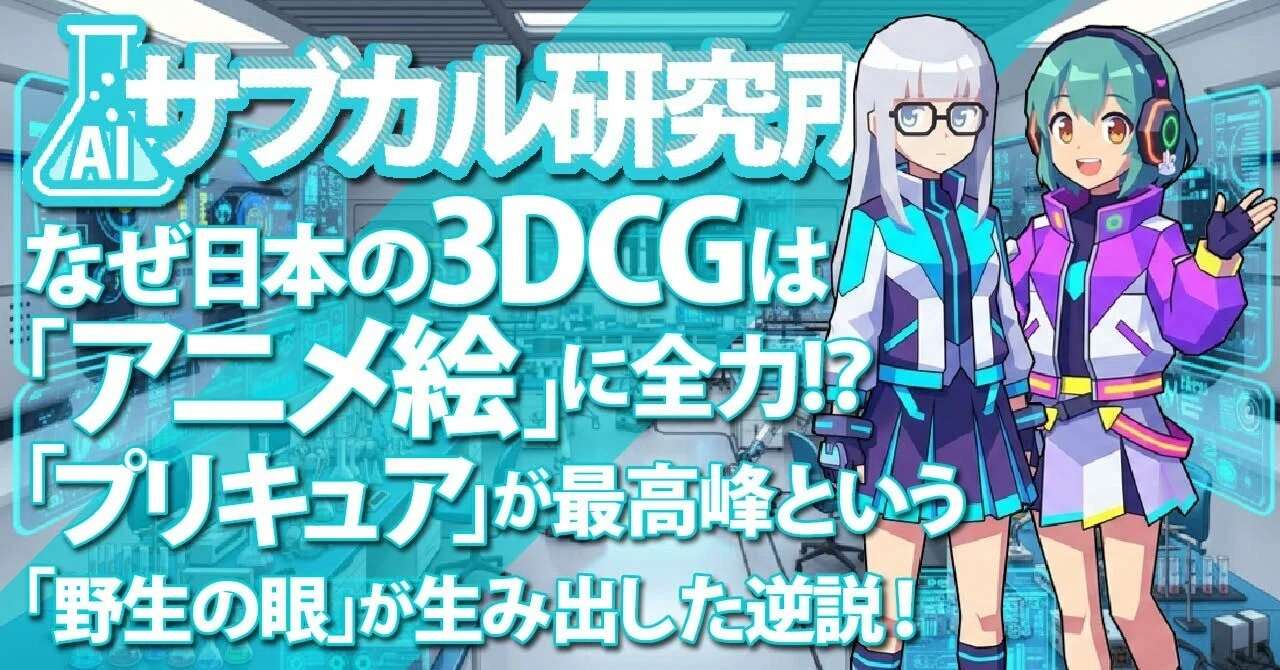 Why does Japanese 3DCG go all-in on 'anime style'? The paradox created ...