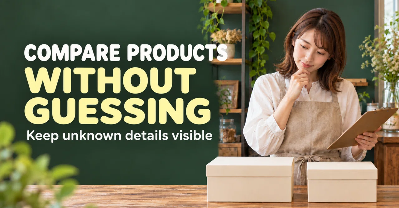 Product Comparison Check Kit: Editable Worksheets and Four AI Prompts ...