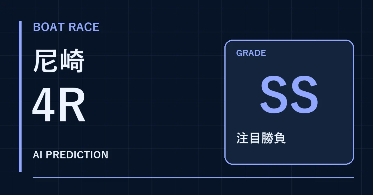 【尼崎4R】SS 評価上位｜注目の買い目を公開｜鉄板予想LLM