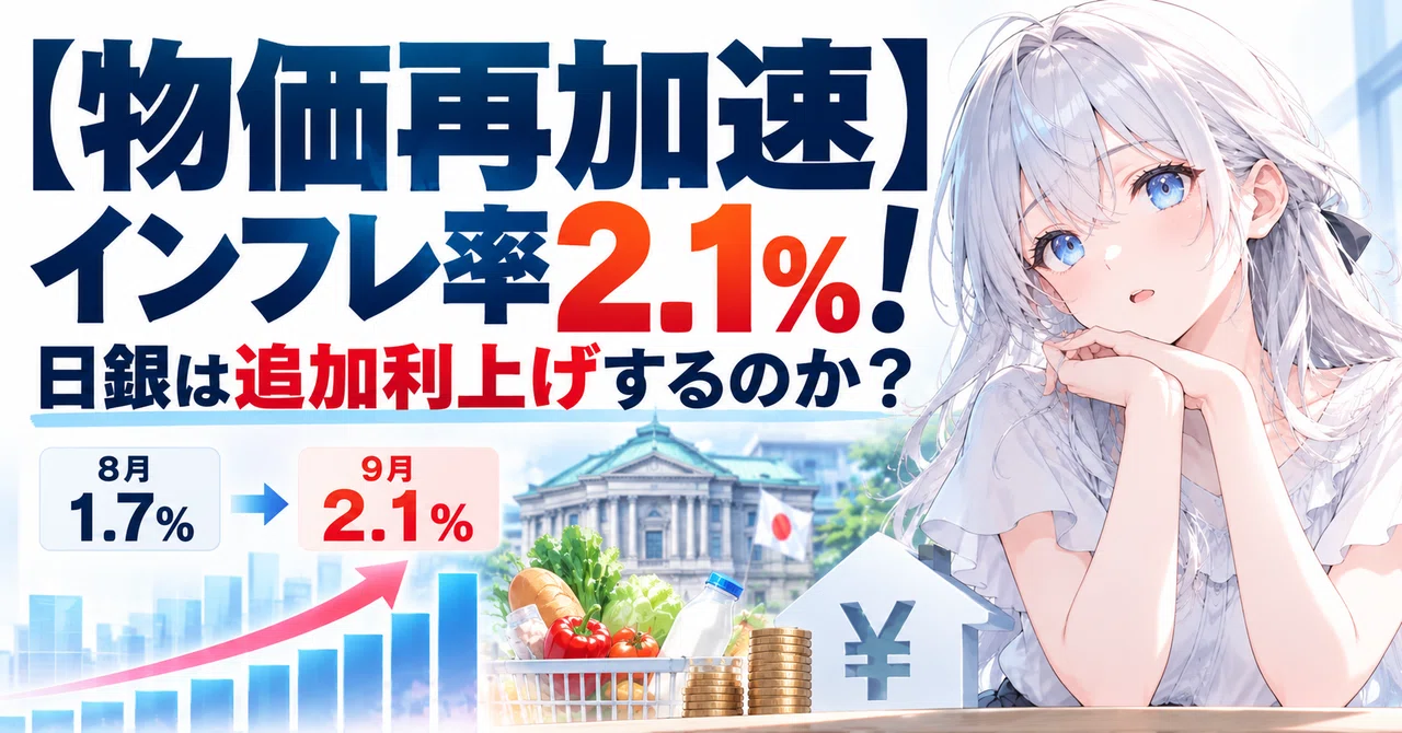 [Price Re-acceleration] Inflation Rate at 2.1%! Will the Bank of Japan ...