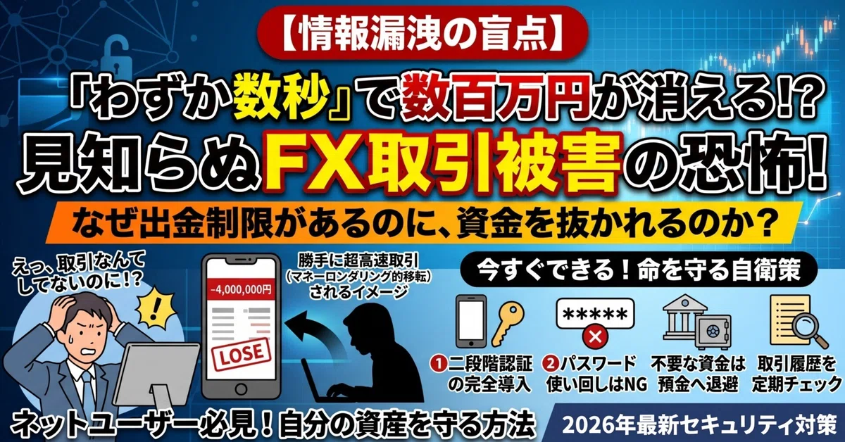 [Blind Spots in Information Leaks] Millions of Yen Vanishing in Seconds ...