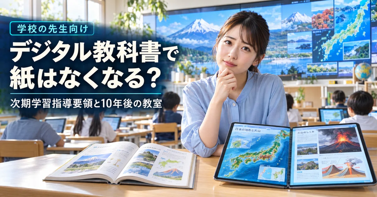 [Textbooks are changing from fiscal year 2030!] Will paper textbooks ...