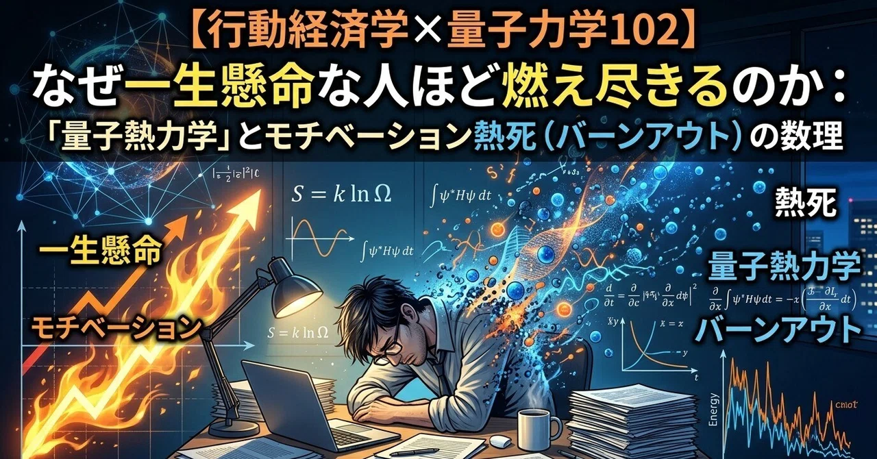 [Behavioral Economics x Quantum Mechanics 102] Why the Hardest Workers ...