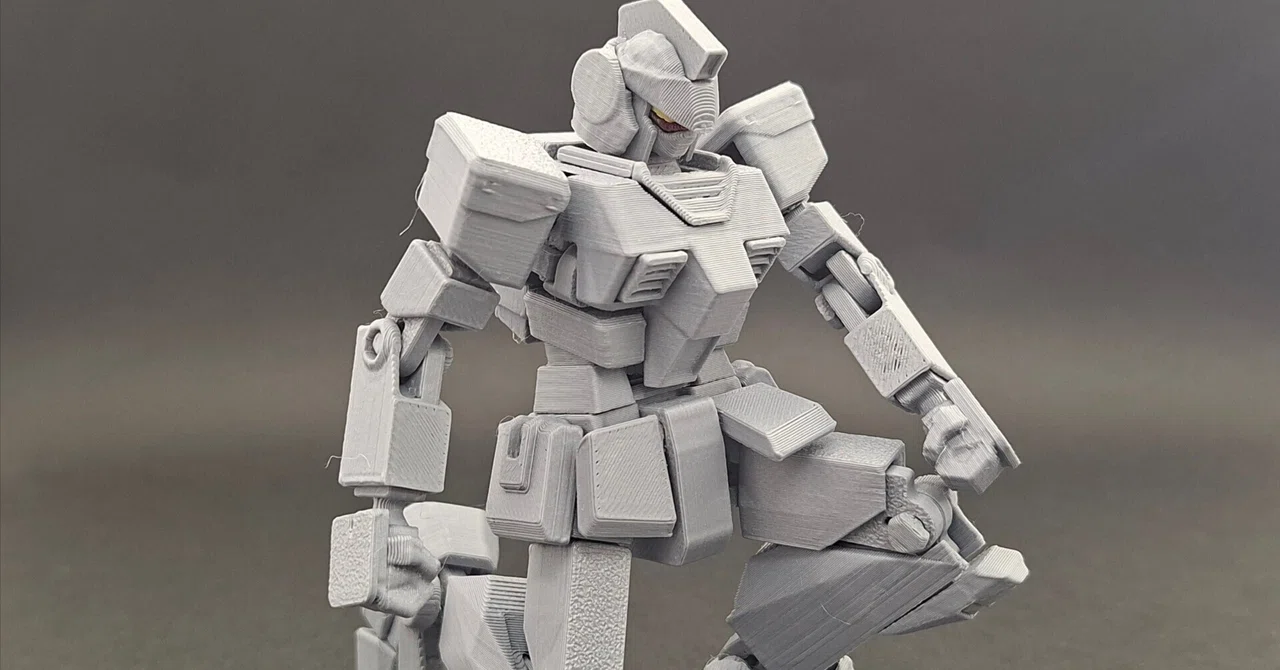 Making a Posable Robot Figure with Blender and a 3D Printer #6｜RB魚