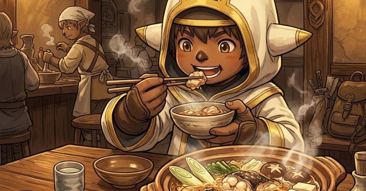 [FF11] Trying to make Anglerfish Hot Pot myself｜Ree