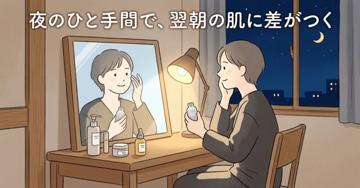 밤 스킨케어를 조금 수정했더니, 다음 날 아침 맨얼굴에서 변화를 느끼게 된 이야기｜みー | スキンケア愛好家
