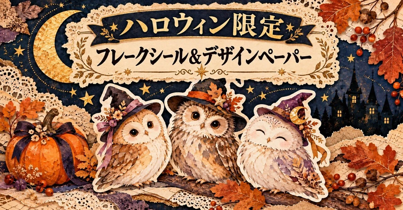 Owls in Witch Hats | Halloween Limited Edition Flake Stickers & Design ...