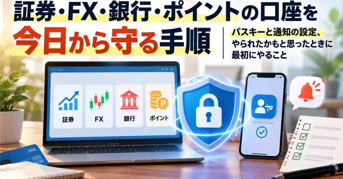 Steps to Protect Your Securities, FX, Bank, and Point Accounts Starting ...