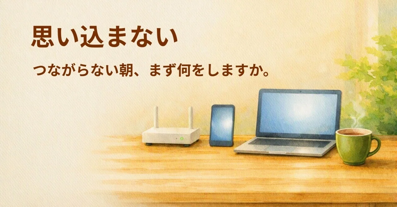 I separated the internet issue from AI. A 67-year-old's morning of not ...