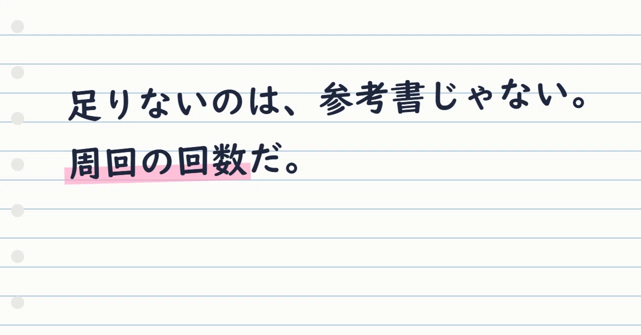 80 Days Left: No Need to Add More Reference Books｜現役医学生てっしー