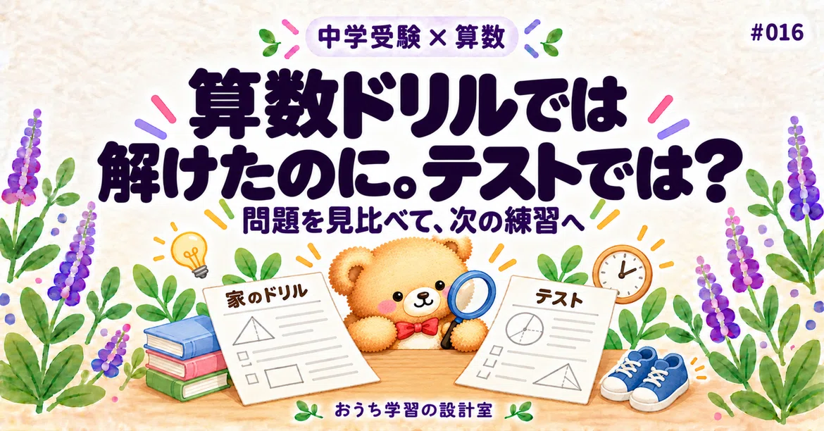 [Junior High School Entrance Exam] It was solved in the math drill ...