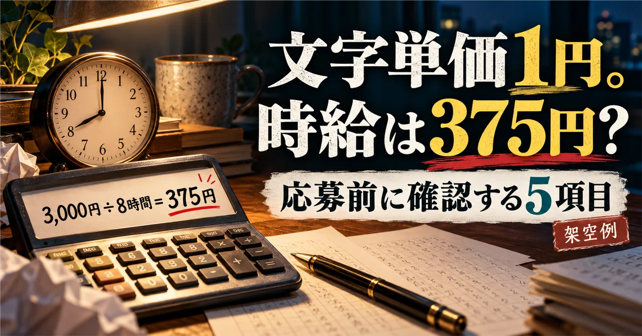 Would you accept '1 yen per character'? The real hourly wage web ...
