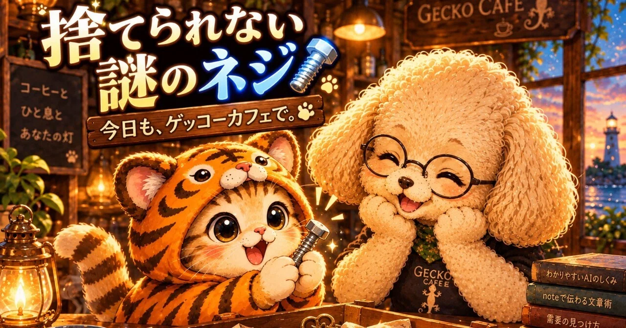 The Mysterious Screw I Couldn't Throw Away🔩 | Today, at Gecko Cafe.🐱🐶🍽️ ...