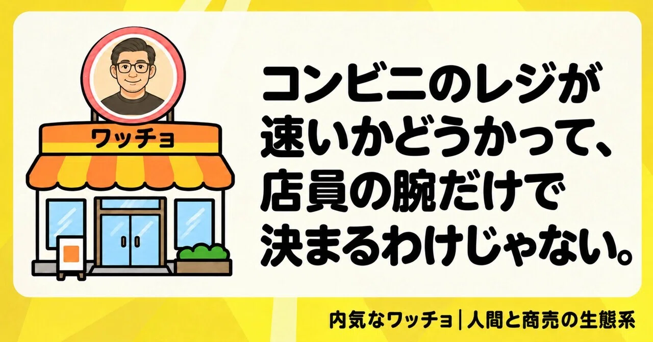 Whether a convenience store checkout is fast or not isn't determined ...