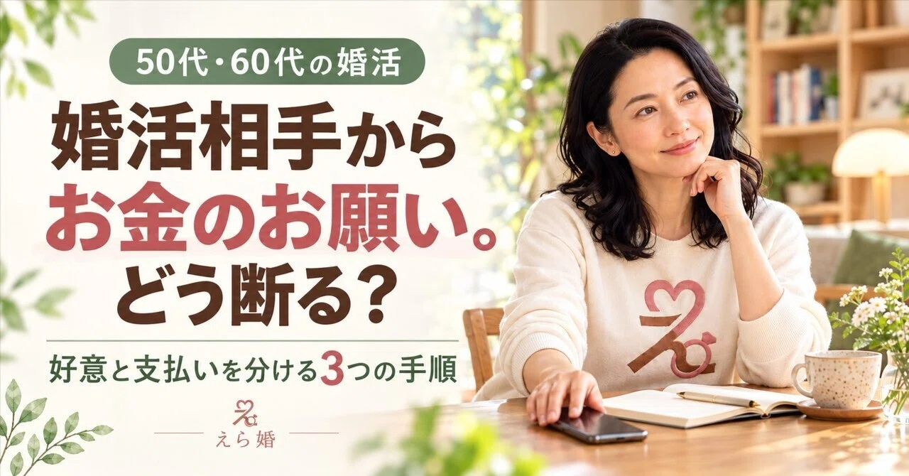 婚活相手からお金を頼まれたとき、好意と支払いを分ける3つの手順