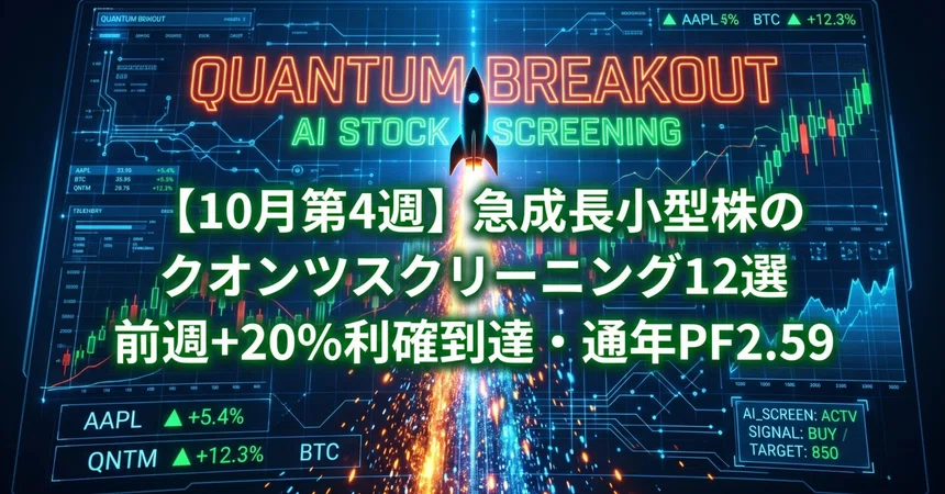 [4th Week of October] 12 Quant Screening Picks for Rapidly Growing ...