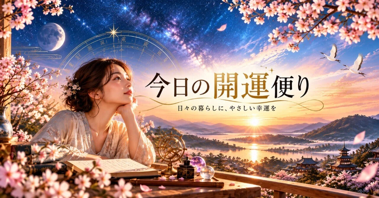 Good Fortune for October 25th: Creating Space Invites Good Luck｜星乃こよみ