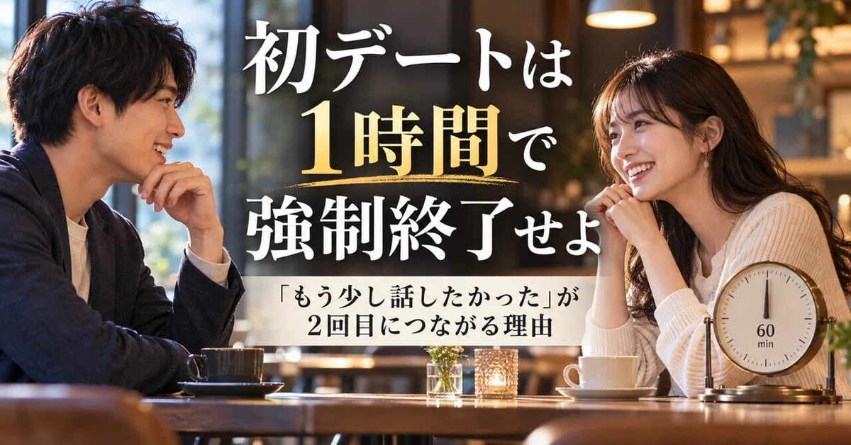 Force an end to your first date after one hour. Why 