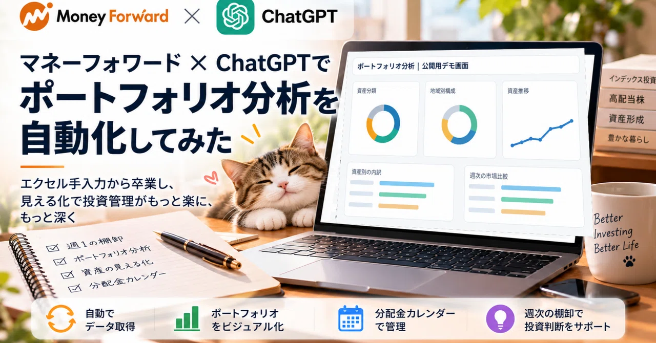 Automate Weekly Asset Audits with Money Forward ME × ChatGPT! Dashboard ...