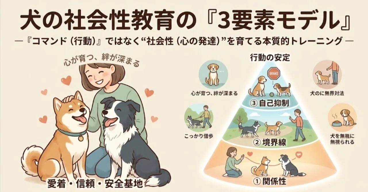 The 'Three-Element Model' of Canine Socialization Education｜エルドッグ