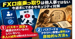 FX口座乗っ取りから始まる金融危機？？まずは優先した２つのこと　　　　　　今週末にできるセキュリティ対策　