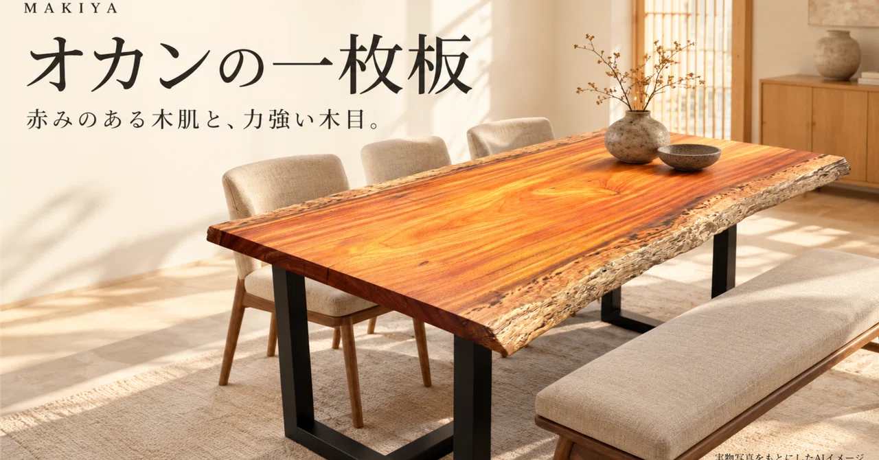 What is an Okan slab? Enjoying the reddish wood grain and powerful ...