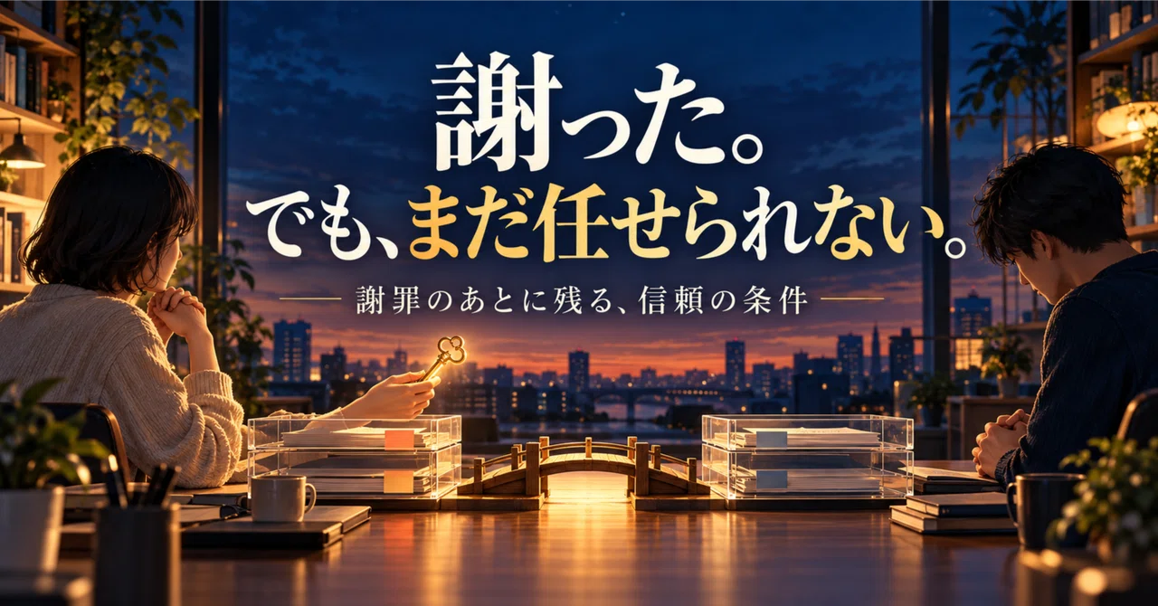 Apologise Example Email Even After an Apology, I Can't Entrust Things as Before|白熊|ニュースと日々の心理学