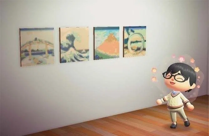 あつまれ どうぶつの森」で太田記念美術館の浮世絵を飾ってみよう