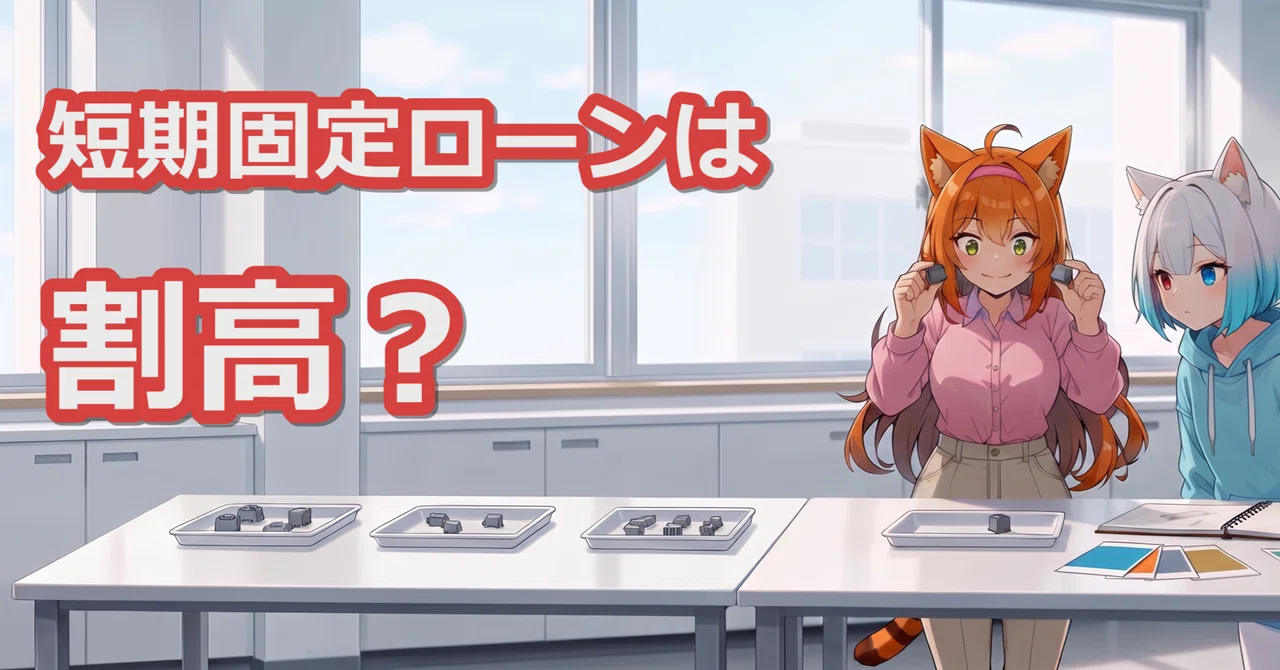 Are short-term fixed-rate loans expensive?｜猫好きFP-西田貴弘