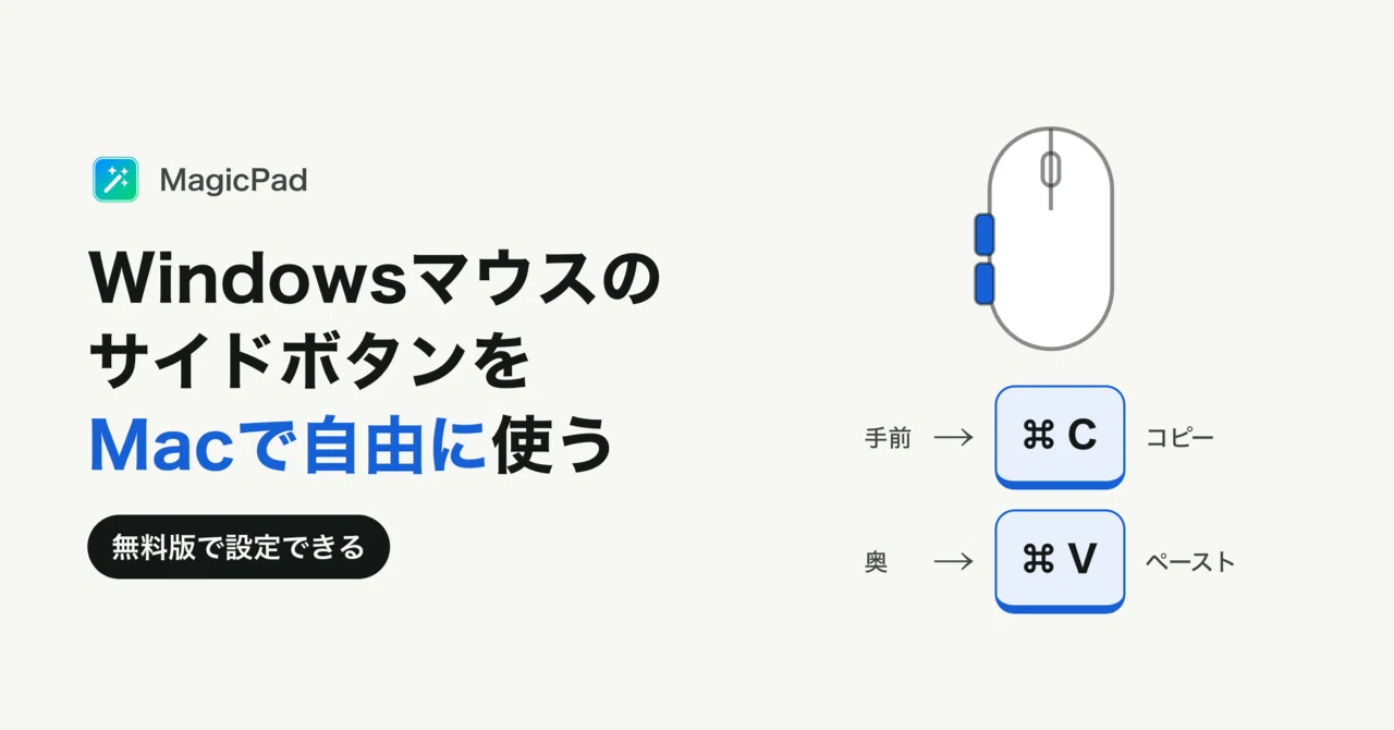 I want to use a Windows mouse on my Mac. How to freely set side buttons ...