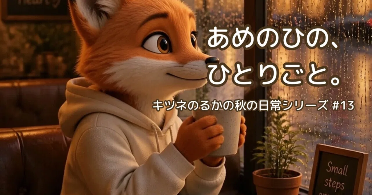 A Rainy Day Monologue. | Ruka the Fox's Autumn Daily Life #13｜木ノ下RUKA