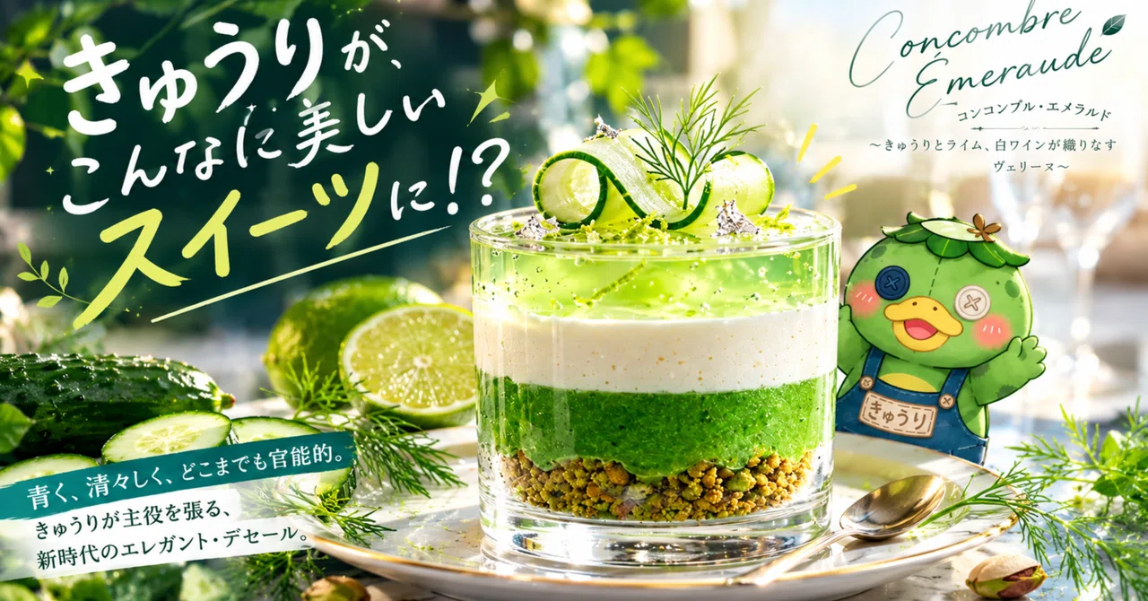 【Cucumber Sweets General Election】 A green art woven by cucumber and ...