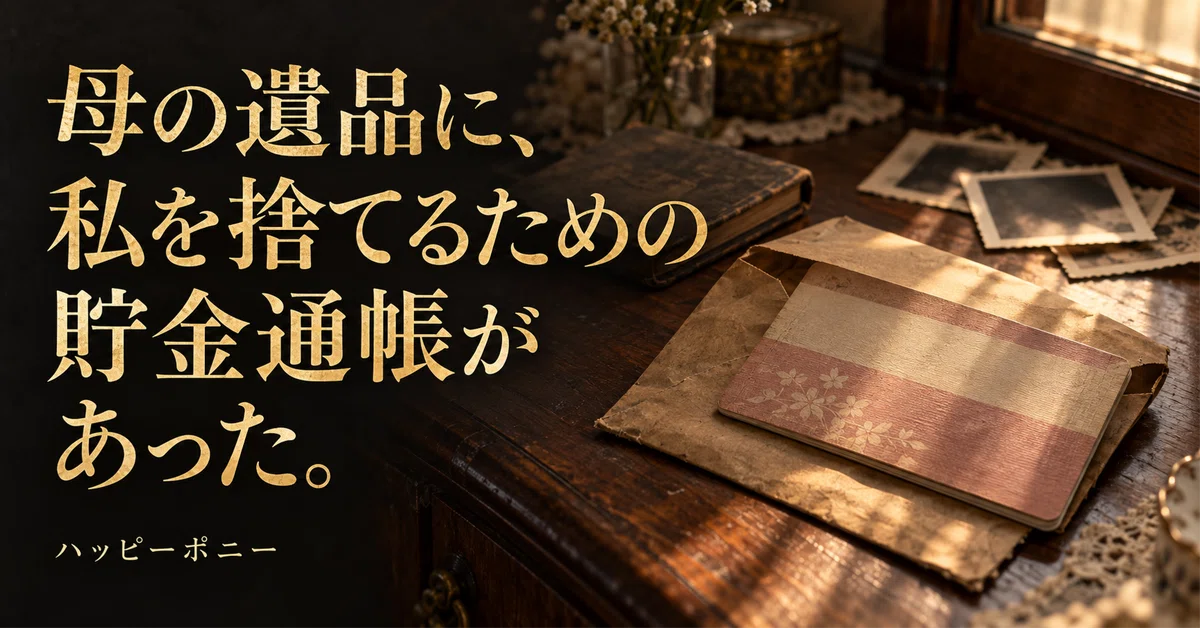 [Short Story] Among my mother's belongings, there was a savings ...